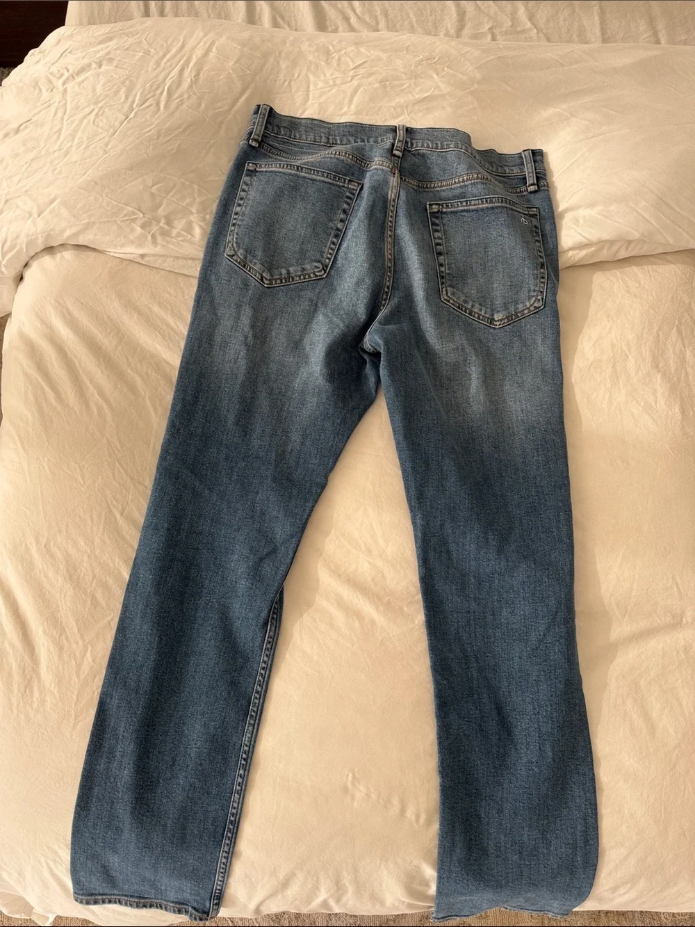 Men's Slim Straight Blue Jeans